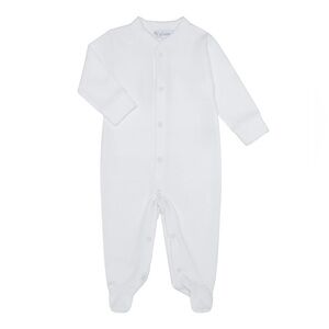 Nellapima White Textured Footie Pajamas 3-6m